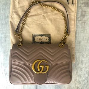 SOLD Gucci Marmont Medium Bag in Dusty Pink